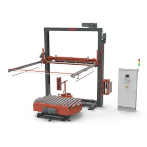 MP207B Fully Auto Remote Controlled Pallet Wrapper With Top Sheet Dispenser